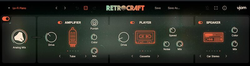 【UJAM RETROCRAFTレビュー】レトロな音作りから想像を超えるものまでいけます